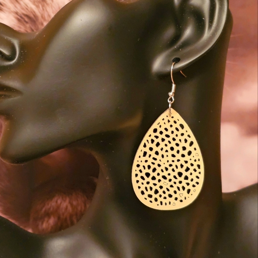 Elegant Green Crystal and NEW Faux Leather Earrings Set E1P42/3 - Picture 3 of 8